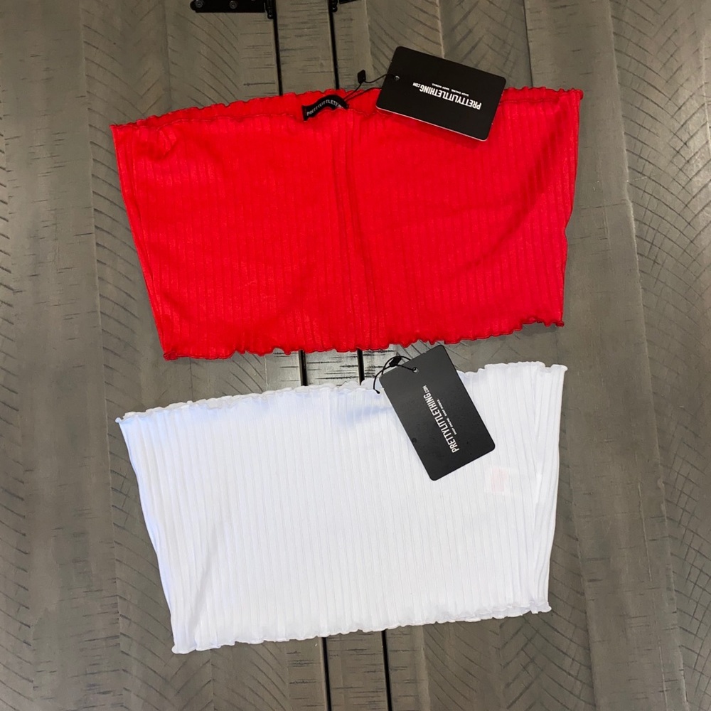 Pretty Little thing cropped tube tops